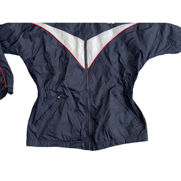 FILA Womens Windbreaker Jacket Medium 90s Retro Y2K Red White Blue Lined Pockets - Picture 4 of 12
